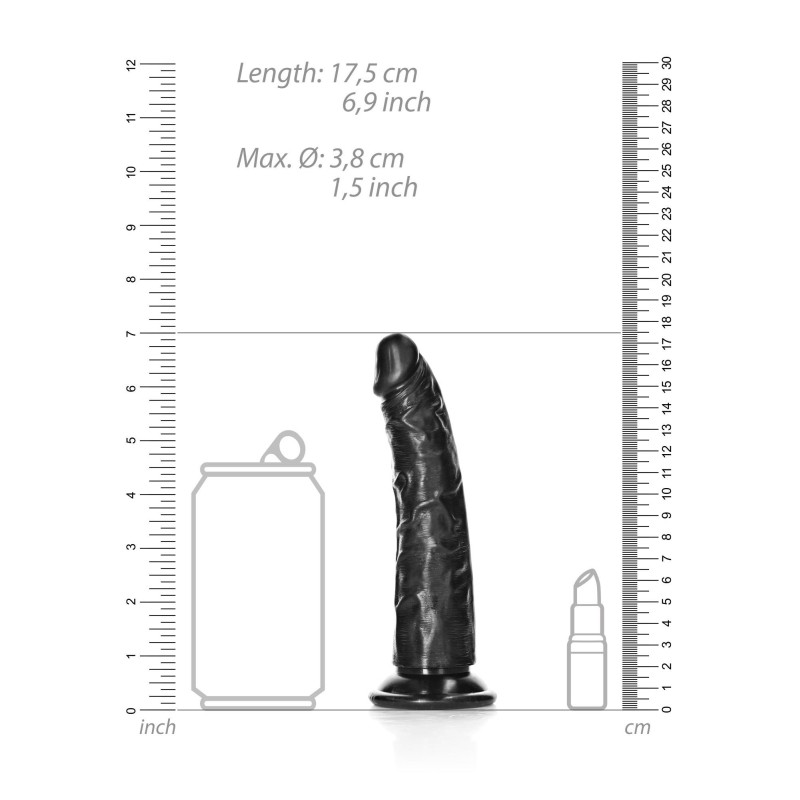 Slim Realistic Dildo with Suction Cup - 6""/ 15,5 cm